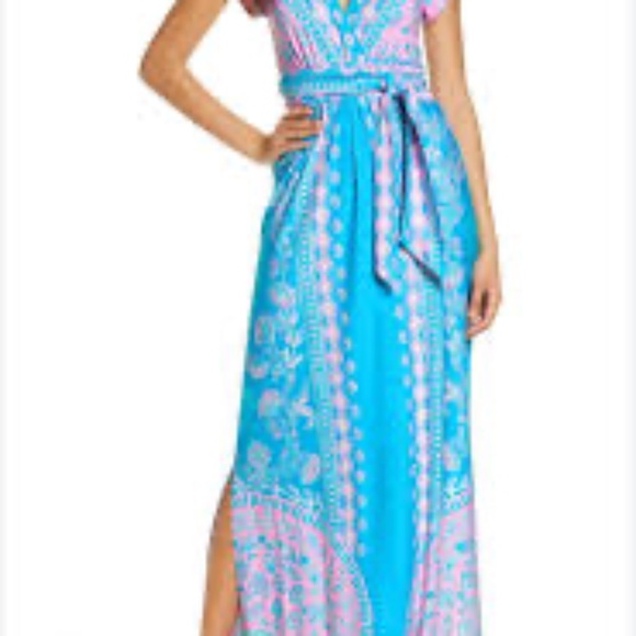 Lilly Pulitzer Dresses & Skirts - Lilly Pulitzer - Esmarella maxi dress - NWT - size XL - Turquoise Teal